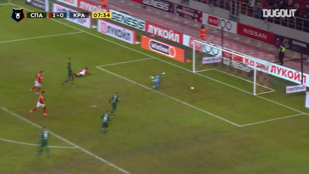 Quincy Promes's debut goal since his return to Spartak